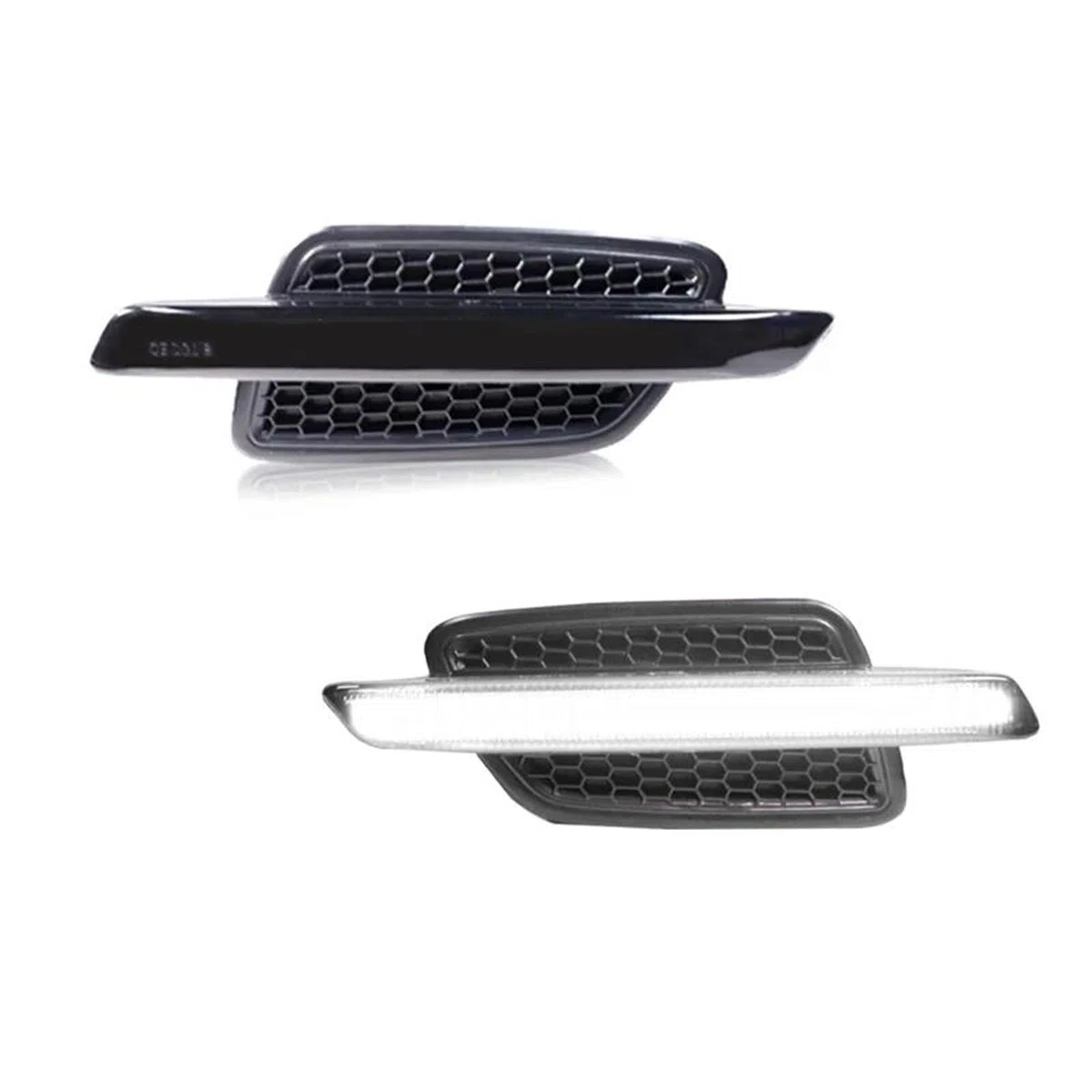 Specchietto Retrovisore Luci Blinker Per Pontiac Per G8 2008-2009 Paraurti Anteriore Luci Posizione Laterali A LED Lampade Indicatori Di Direzione Ingombro DRL T10 12V(White)