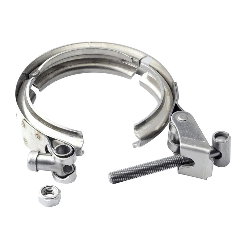 Morsetto for banda V | Morsetto a fascia a V for scarico in acciaio inossidabile 304 di dimensioni multiple senza flange (4,5 pollici)(3.25 Inch)
