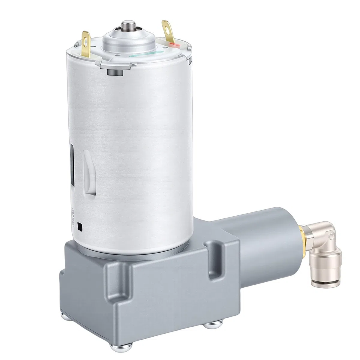 Elprico Compressore per Sedili a Sospensione Pneumatica, Motore Pneumatico in Metallo DC 24V con Funzionamento a Bassa rumorosità, per Sedili di Camionista