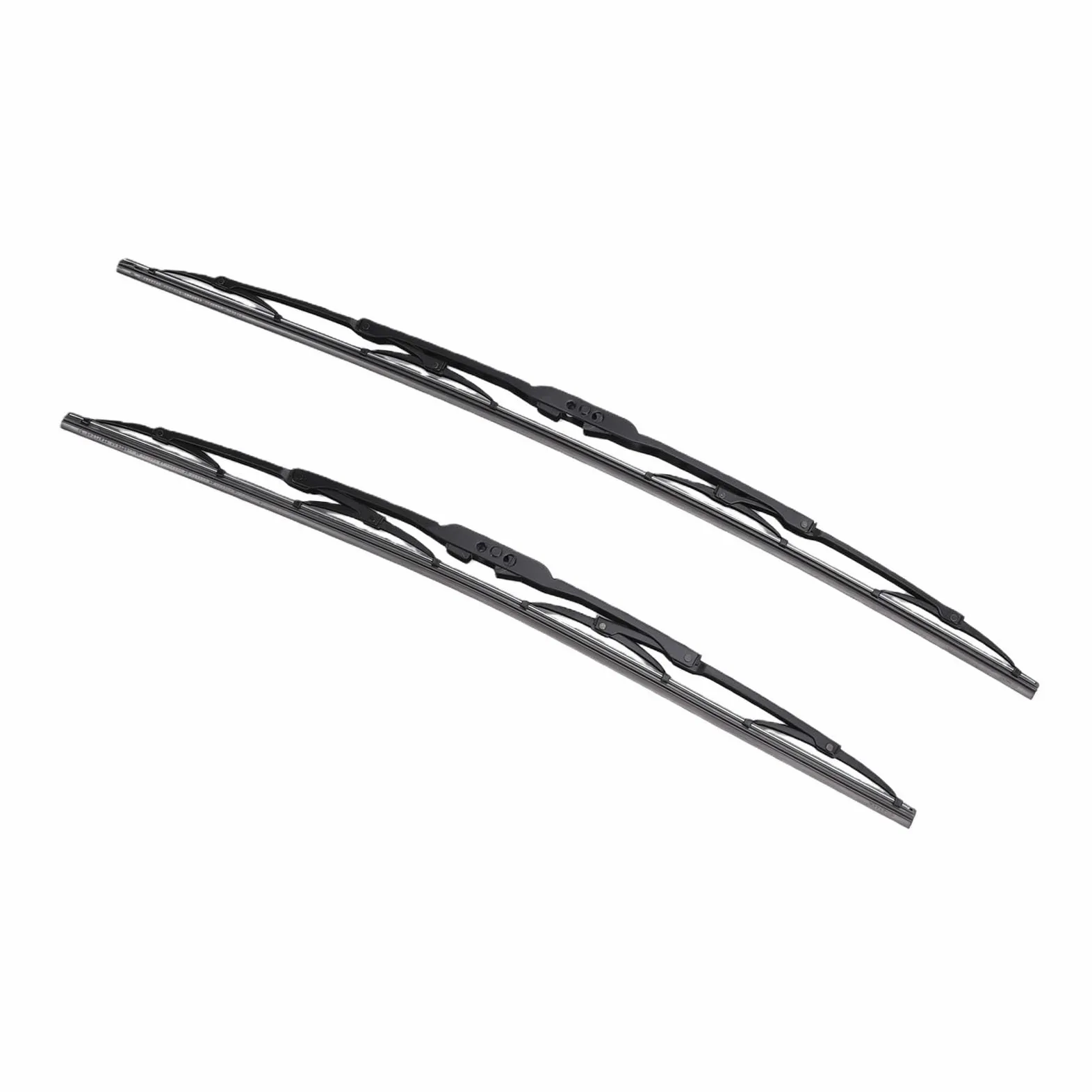 Cocoarm Spazzole Tergicristallo Anteriore in Metallo e Gomma per Tergicristallo Anteriore 21 Pollici 24 Pollici Sostituzione Interfaccia Universale Tipo U per Auto 12V 24V Cancella Pulizia a 180 Gradi