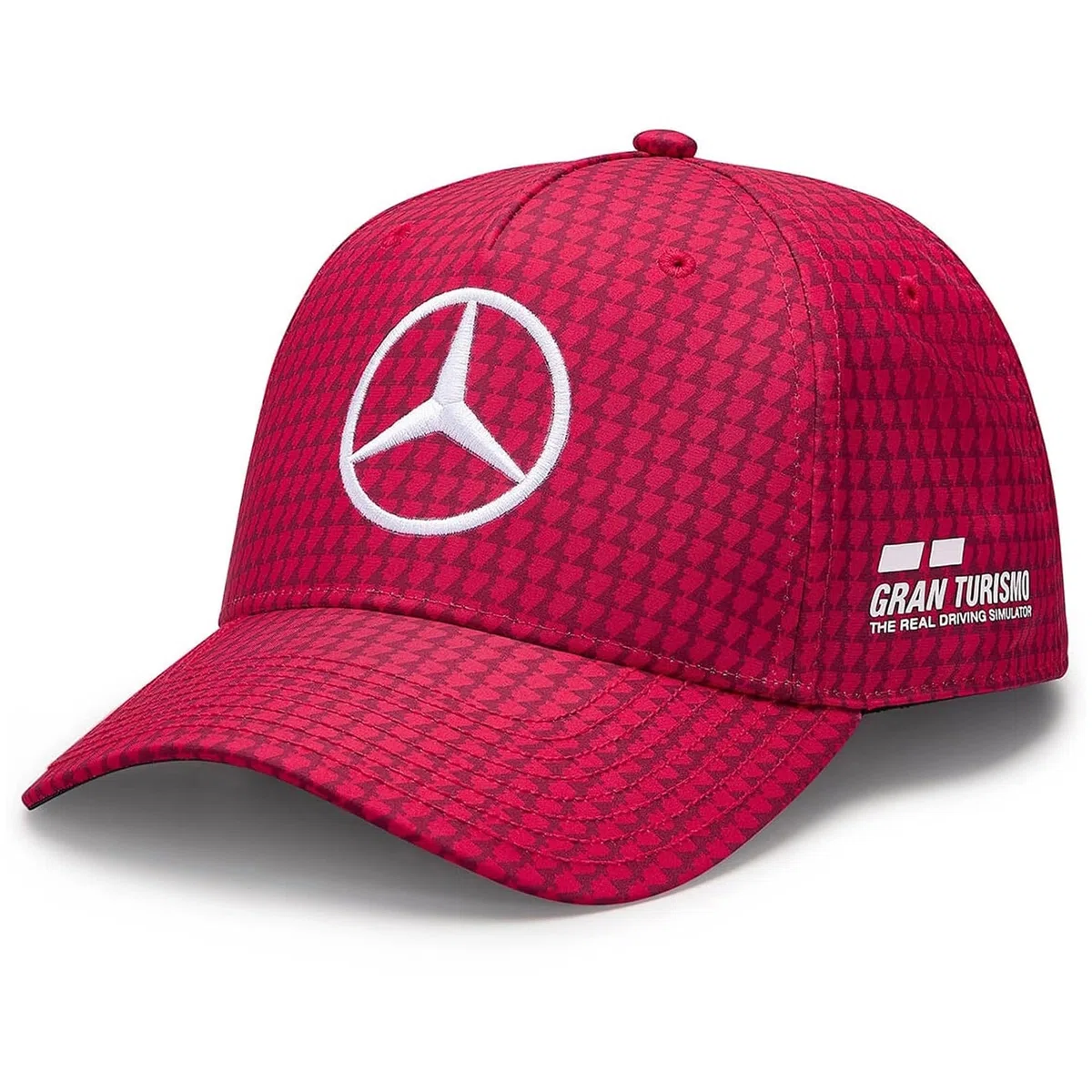 Mercedes AMG Petronas Formula One Team - Cappellino da Pilota Lewis Hamilton 2023 - Rosso Mela - Taglia Unica