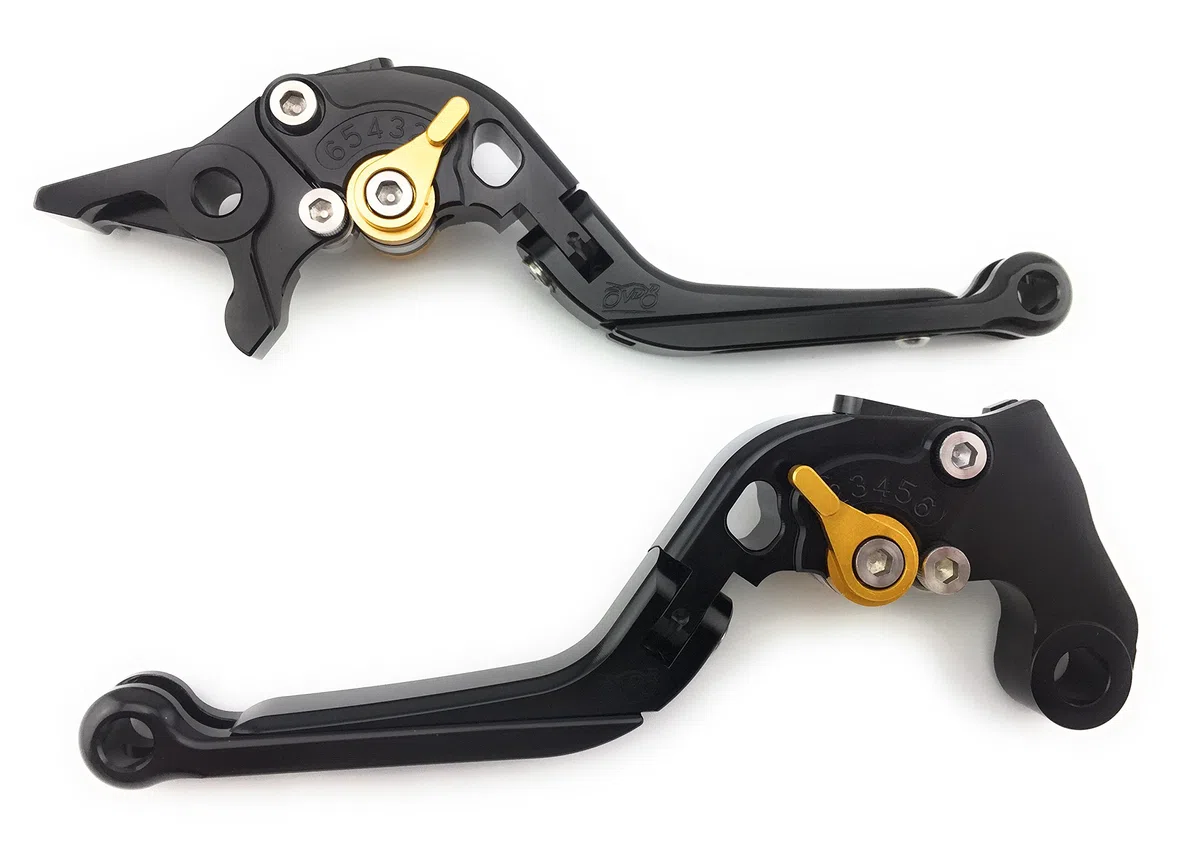 avdb-moto Coppia di leve regolabili e pieghevoli CNC Compatibile con Transalp 600 1997 – 1999, Transalp 650 2000 – 2007, Transalp 700 2008 – 2013