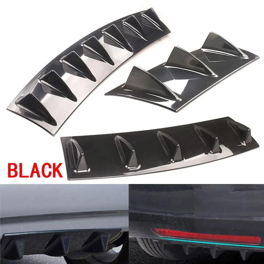 Diffusore Paraurti Posteriore Auto per Audi A1 A3 A4 A5 A6 A7 A8 B6 B7 B8 B9 C6 C7 C8 D3 D4 D5 D6,Spoiler Posteriori Diffusore Labbro Posteriore Modifica Accessori,A/7fin
