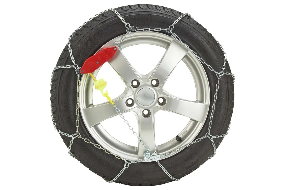 KÖNIG Catene da Neve Zip Ultra 9 gr. 80 per Auto, Maglie da 9 mm Autotensionanti per Pneumatici 205/70/13, Trazione su Ghiaccio e Neve con Omologazione ÖNORM V5117
