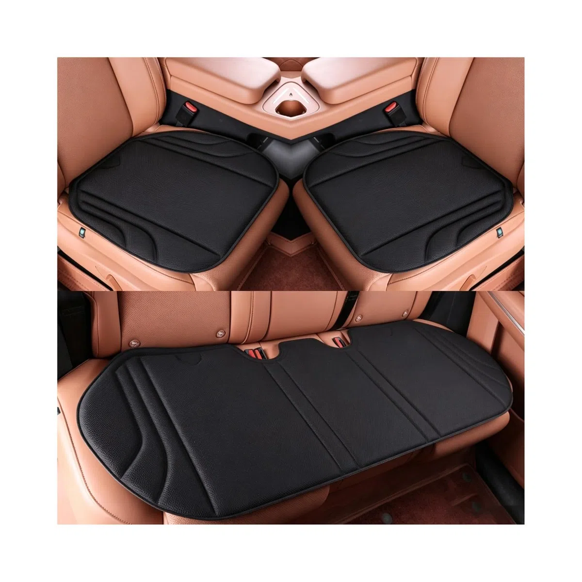 cuscini per sedile auto per Hyundai Elantra Saloon(2016-) | Set di 3 Tessuto traspirante, base antiscivolo, previene caldo opprimente e sudorazione dopo lunghe sedute