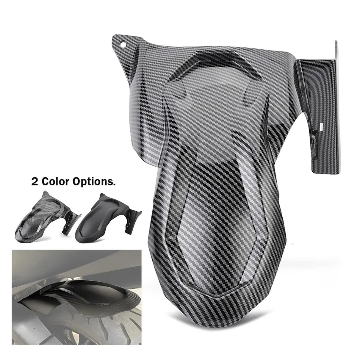 Moto Parafango Paraspruzzi Per T Max Per TMax 530 2017 2018 2019 Per TMAX 560 2020 2021 2022 2023 Per Tmax530 560 Moto Posteriore Parafango Splash Guard Copertura Parafanghi Moto(Carbon fiber look)