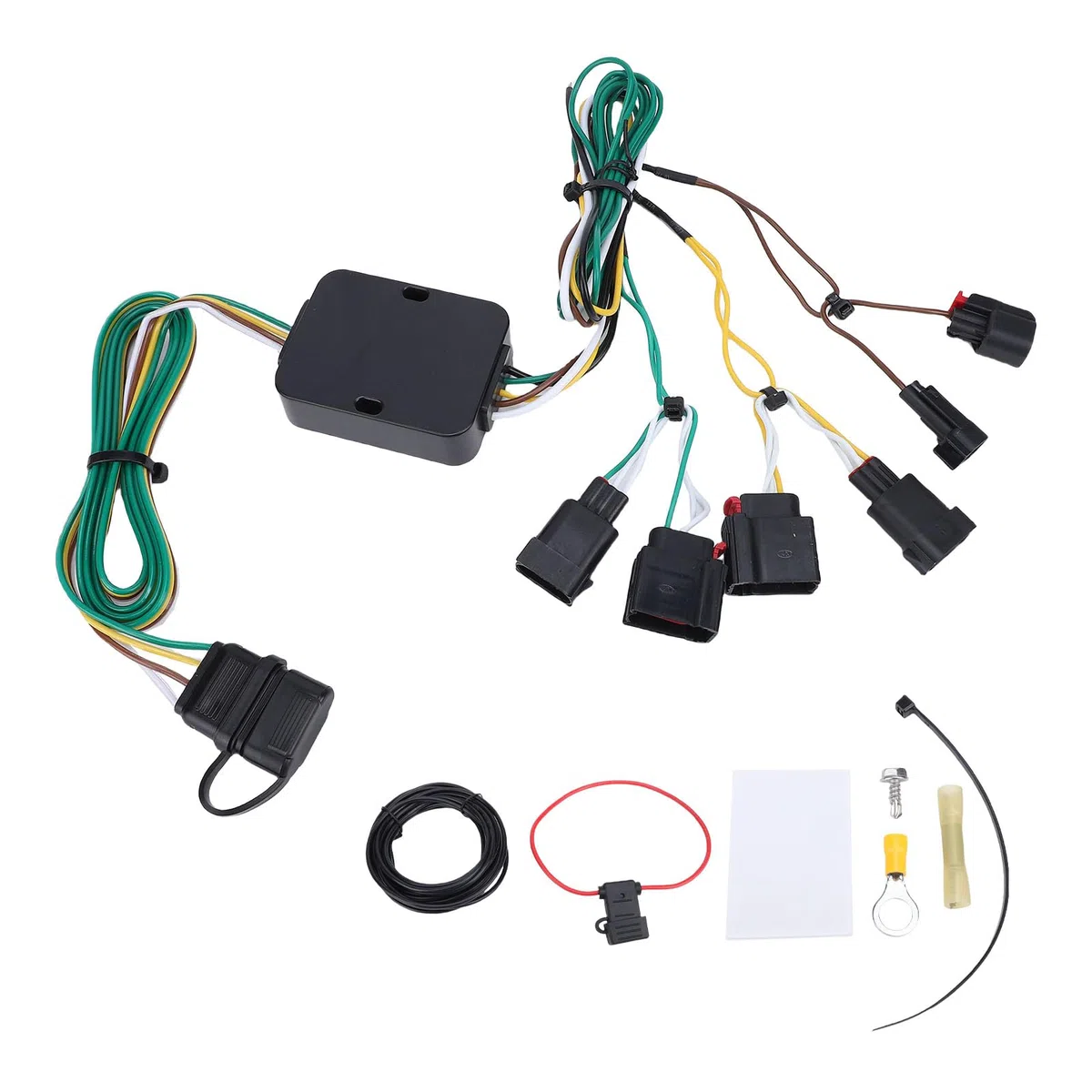 Jiawu Kit Cablaggio Rimorchio Laterale a 4 Pin 56426 118727, Installazione Plug and Play per 2014-2021, Espande la capacità di Traino, Ideale per Veicoli Ricreativi e Carico