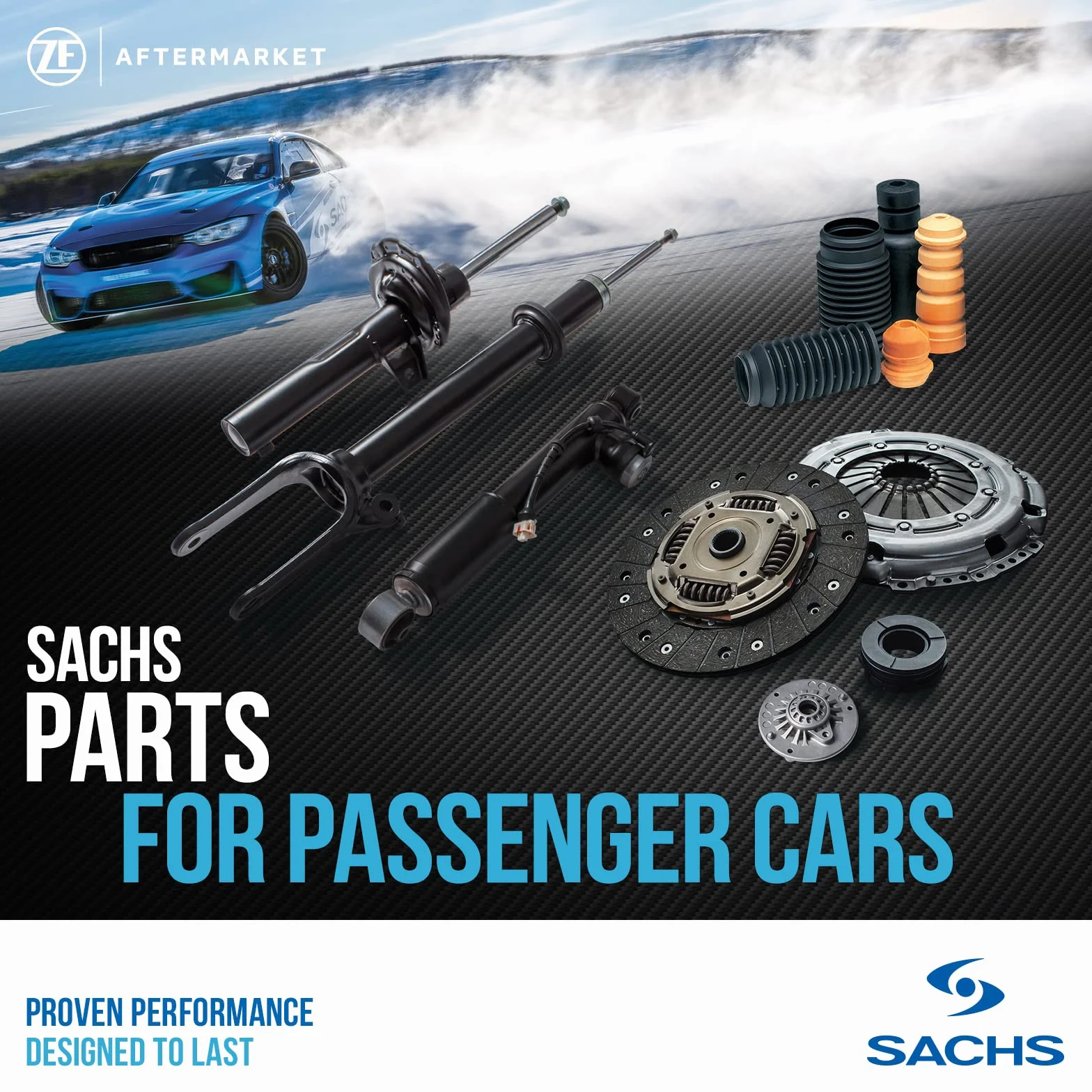 SACHS 311 409 Ammortizzatore per BMW 3 Touring (E91) 2004-2012 Assale Posteriore e altri veicoli
