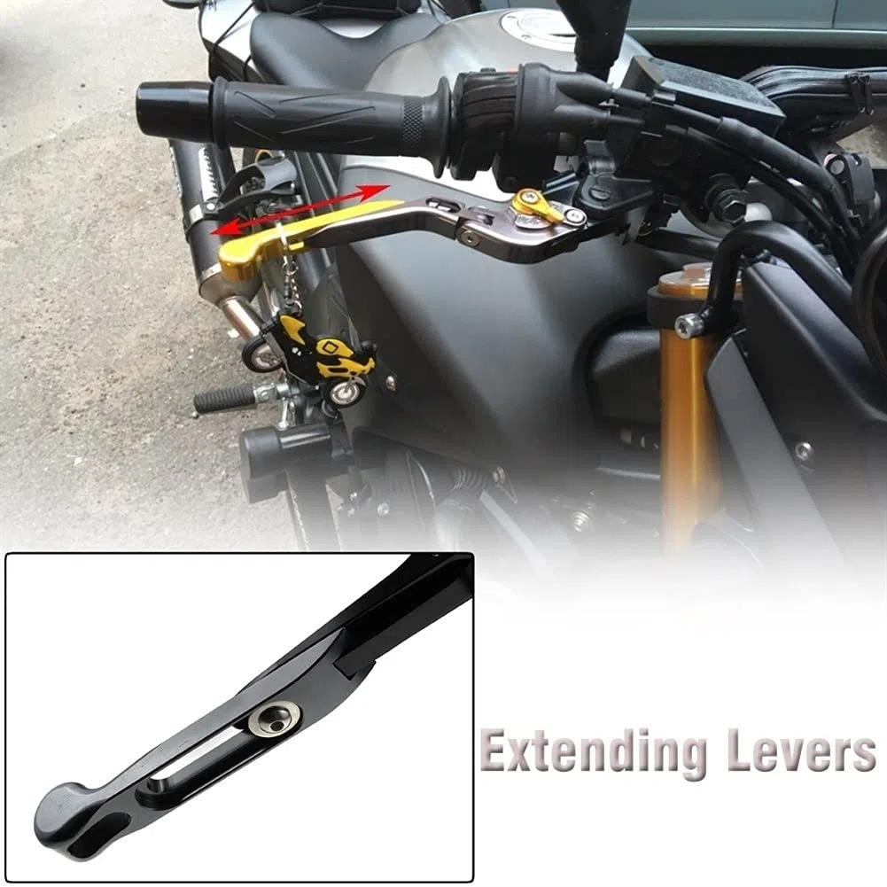 Leve frizione del freno moto, 1 paia CNC Alluminio 6 Position Pieghevole regolabile Pieghevole ACCESSORI ACCESSORI A MOTOGLICE Leve maniglia per Benelli BJ 500 300 302 BN 600i BN302 300 899 600 TNT300