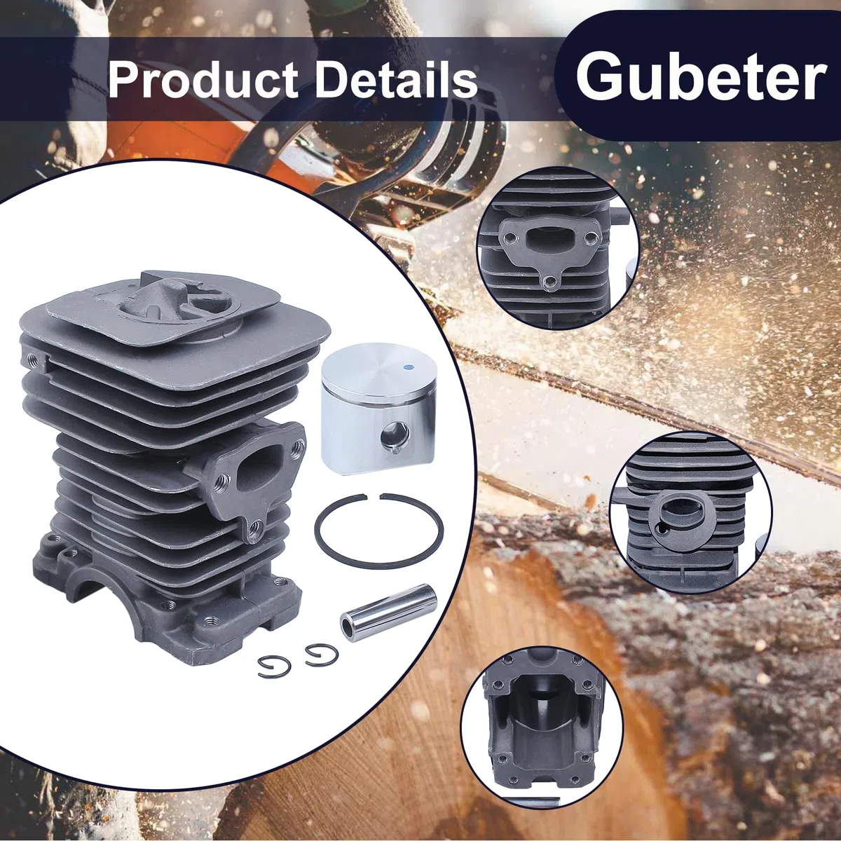 Kit Guarnizioni Cuscinetto Manovella Pistone Cilindro 40Mm, Per Motosega Per Husqvarna 136 137 141 142, 530069941, 530 06 99 41, 530 02 97 94, 503920801, 530056363, 503161602, 503161602