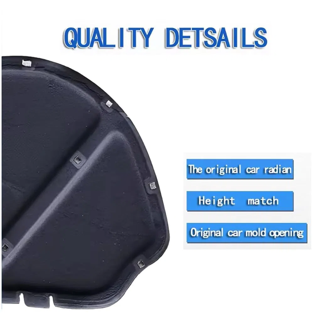 Cotone Isolante Acustico per Cofano Anteriore Auto,per Hyundai IX35 Elantra IX25 Verna Tucson,Isolamento del Cofano del Cofano, Isolamento Acustico del vano Motore