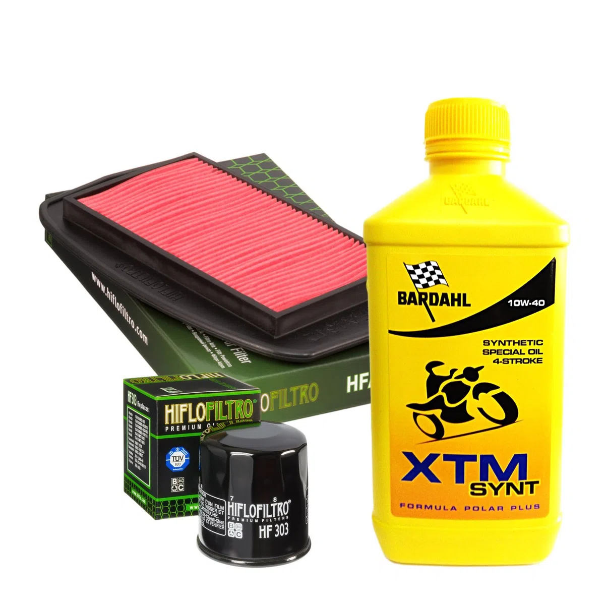 Kit tagliando Bardahl XTM Synt 10W40 filtro olio aria Yamaha FZ6 600/Fazer