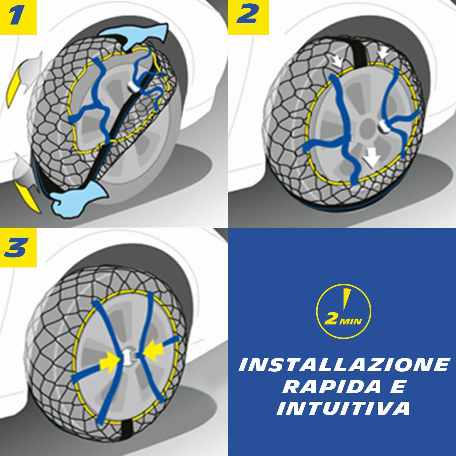 Michelin Easy Grip Limited Catene Neve Composite Rapido Montaggio E16