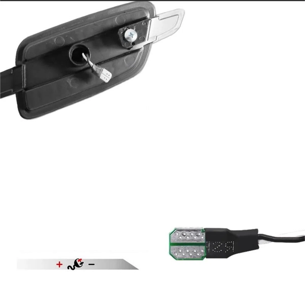 Specchietto Retrovisore Luci Blinker Per Pontiac Per G8 2008-2009 Paraurti Anteriore Luci Posizione Laterali A LED Lampade Indicatori Di Direzione Ingombro DRL T10 12V(White)