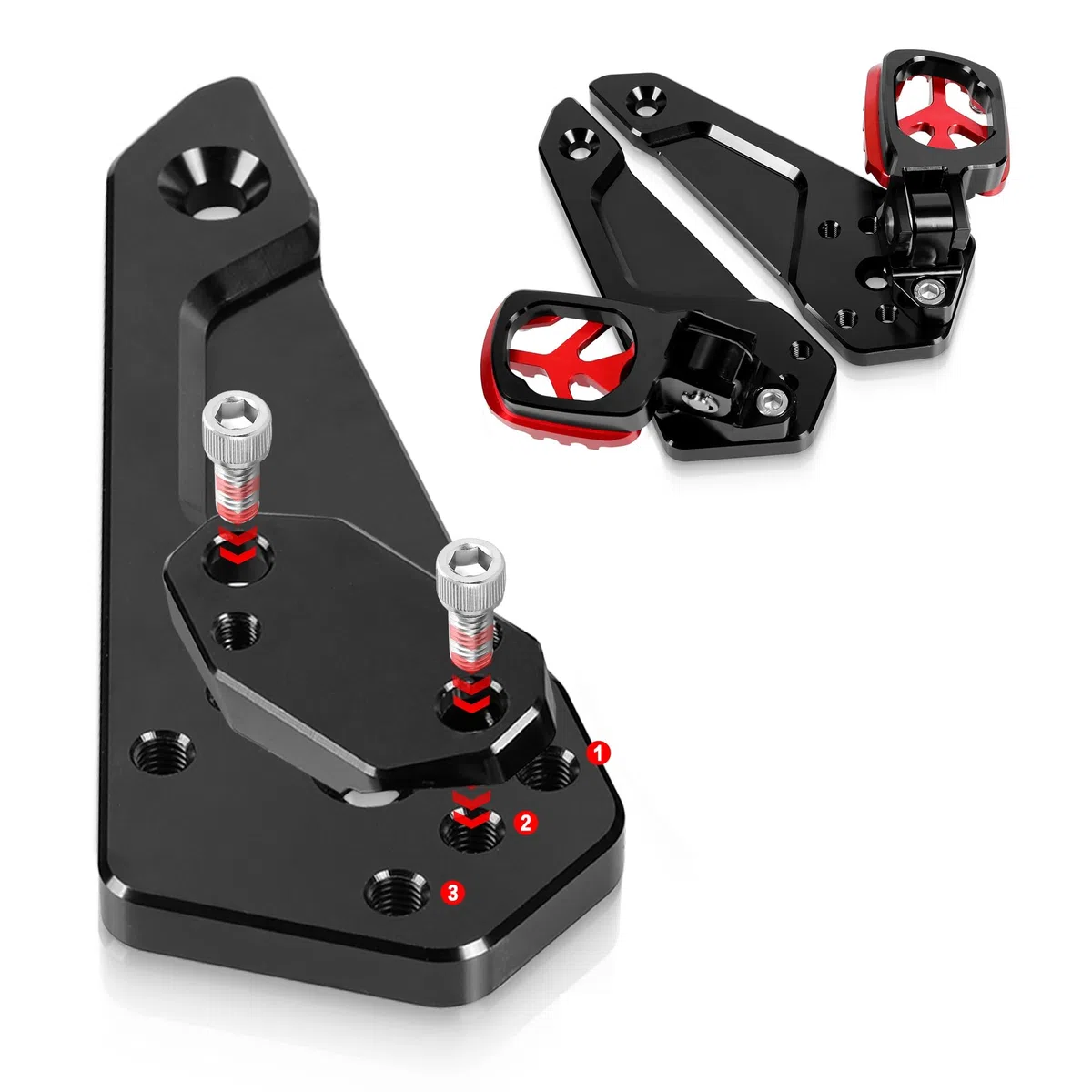 Per XADV X-ADV 750 XADV750 X-ADV750 2021-2025 Moto Pieghevole Posteriore Resto Del Piede Pedale Pioli Poggiapiedi Passeggero Pedane