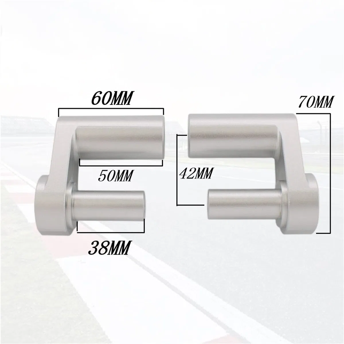 riser manubrio moto Per BMW R1200RT R1200 RT R1250RT R1250 RT 2014 2015 2016 2017 2018 2019 Moto 1.625 "Kit riser manubrio regolabile rialzo manubrio moto (Color : 2-Silver)
