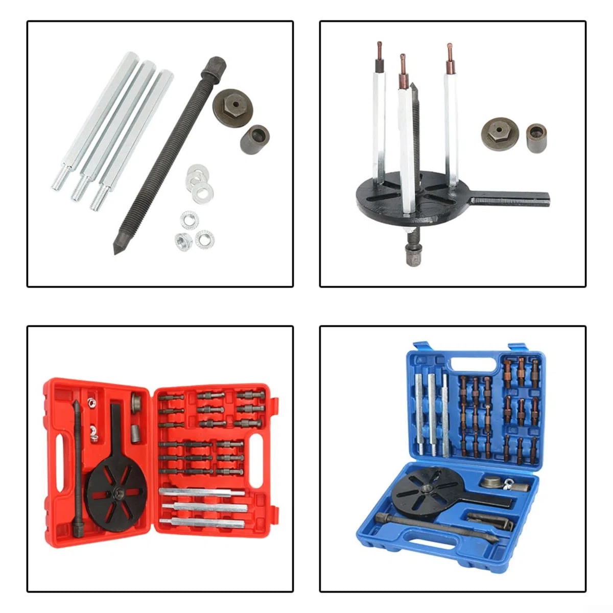 Kit di estrattori per cuscinetti con mandrino a cambio rapido, estrattore a 3 ganasce in acciaio forgiato, per dimensioni da 6005 a 6310, custodia portatile (estrattore)