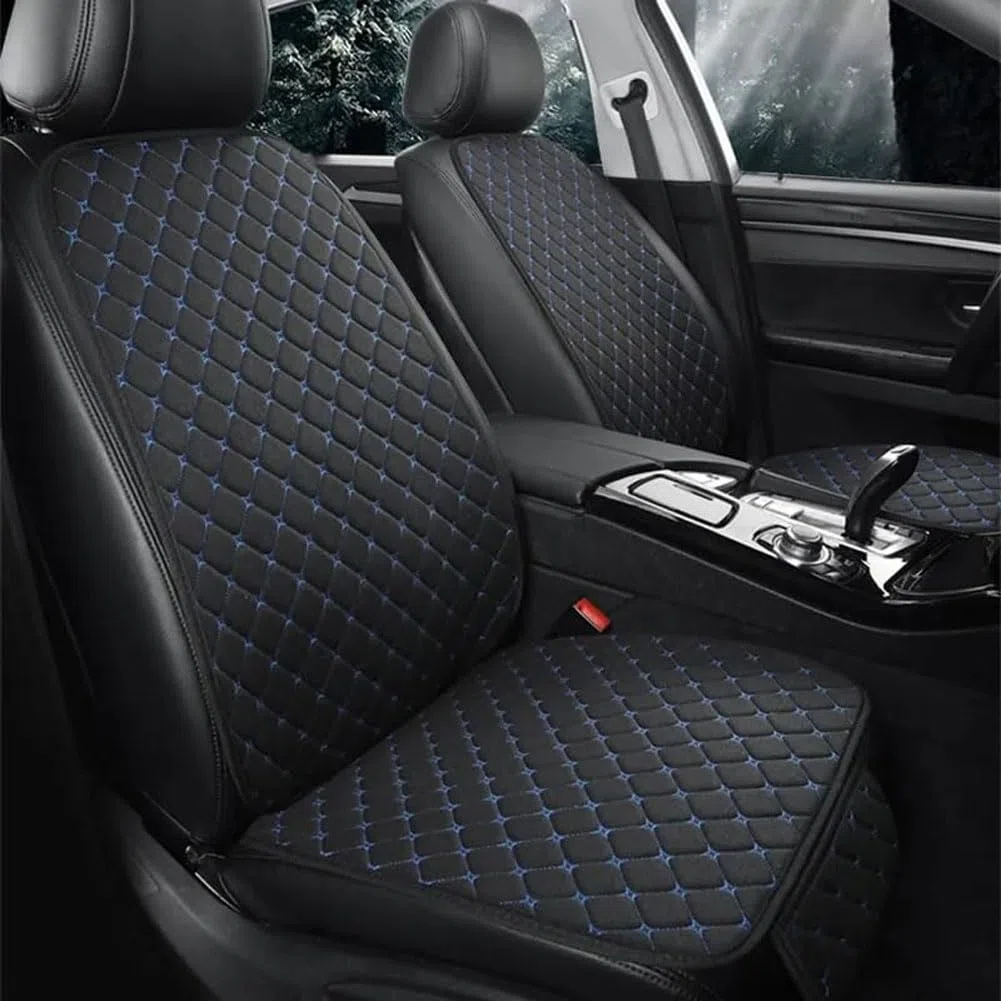 per BMW X2 2018-2023 Coprisedili Auto Set Completo Anteriore e Posteriore in Lino Copri sedili Coprisedile Traspirante Accessori,C/Black~Blue