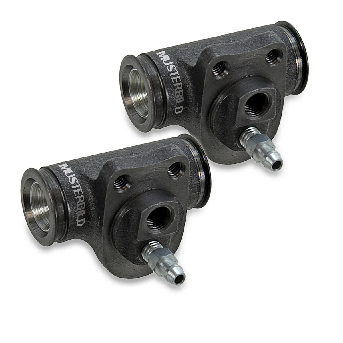 ATEC Germany Kit freni asse posteriore con 4x Ganasce freno asse posteriore per freno a tamburo 1x Kit di montaggio 2x Cilindro freno ruota Compatibile con CHEVROLET MATIZ, SPARK, DAEWOO MATIZ (M100)