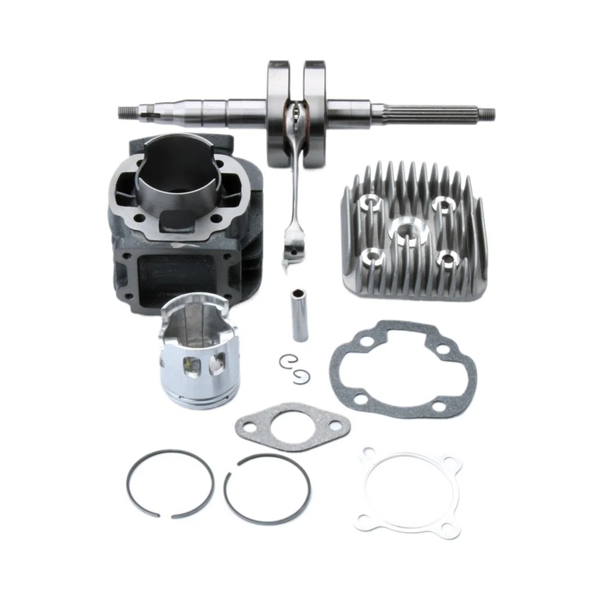 Scooter 70cc Big Bore Kit cilindro albero motore adatto per Pista 2 Scoop 50cc AC 47mm / 10mm Kit cilindro pistone albero motore Kit di modifica