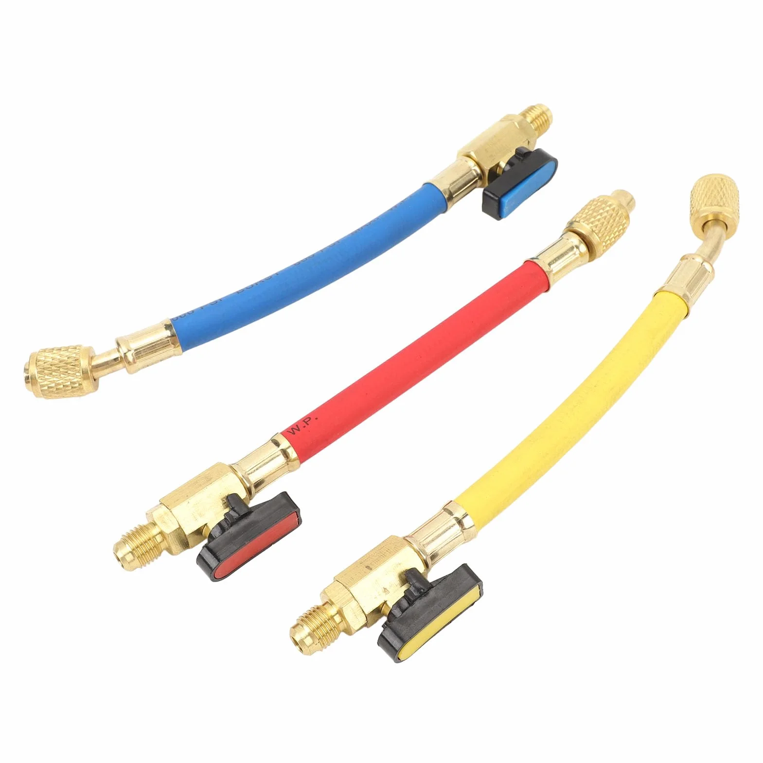 Dpofirs Set di Tubi di Ricarica per Refrigerazione Versatile Codificato a Colori per la Manutenzione AC HVAC - Confezione da 3