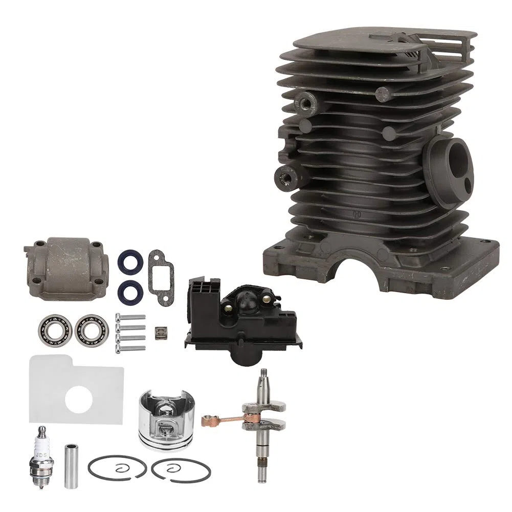 018 MS180 Kit Cilindro Pistone Albero Motore per Motosega, Affidabile Gruppo Cilindro da 38 Mm per Accessori Motosega, Kit Parti per Professionisti, Materiale in Lega di Alluminio