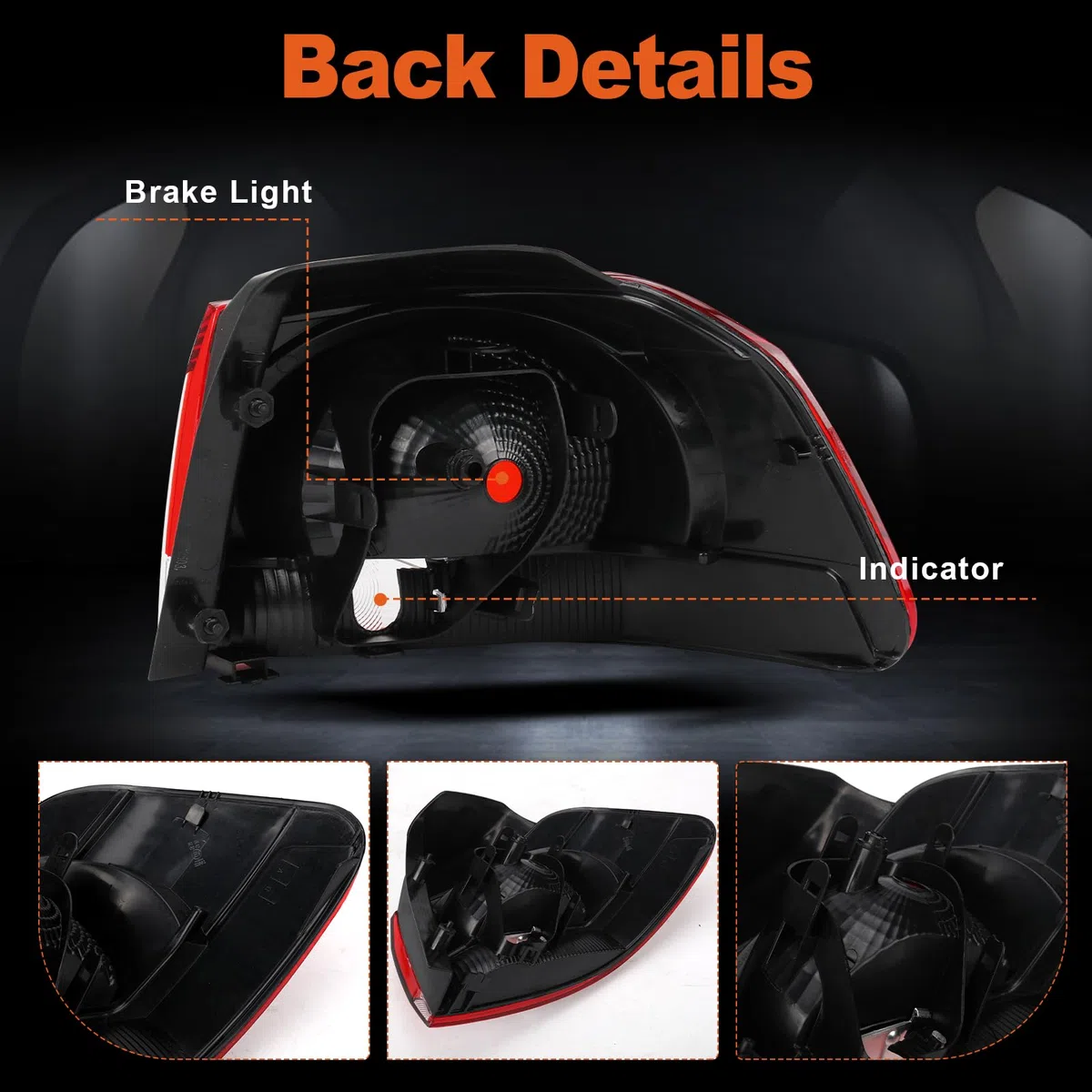 Fanale posteriore senza lampadina esterno sinistro di ricambio per 2009-2013 VW Golf MK6, chiaro rosso Basic fanale posteriore, 5K0945095D 5K0945095N 5K0945095E