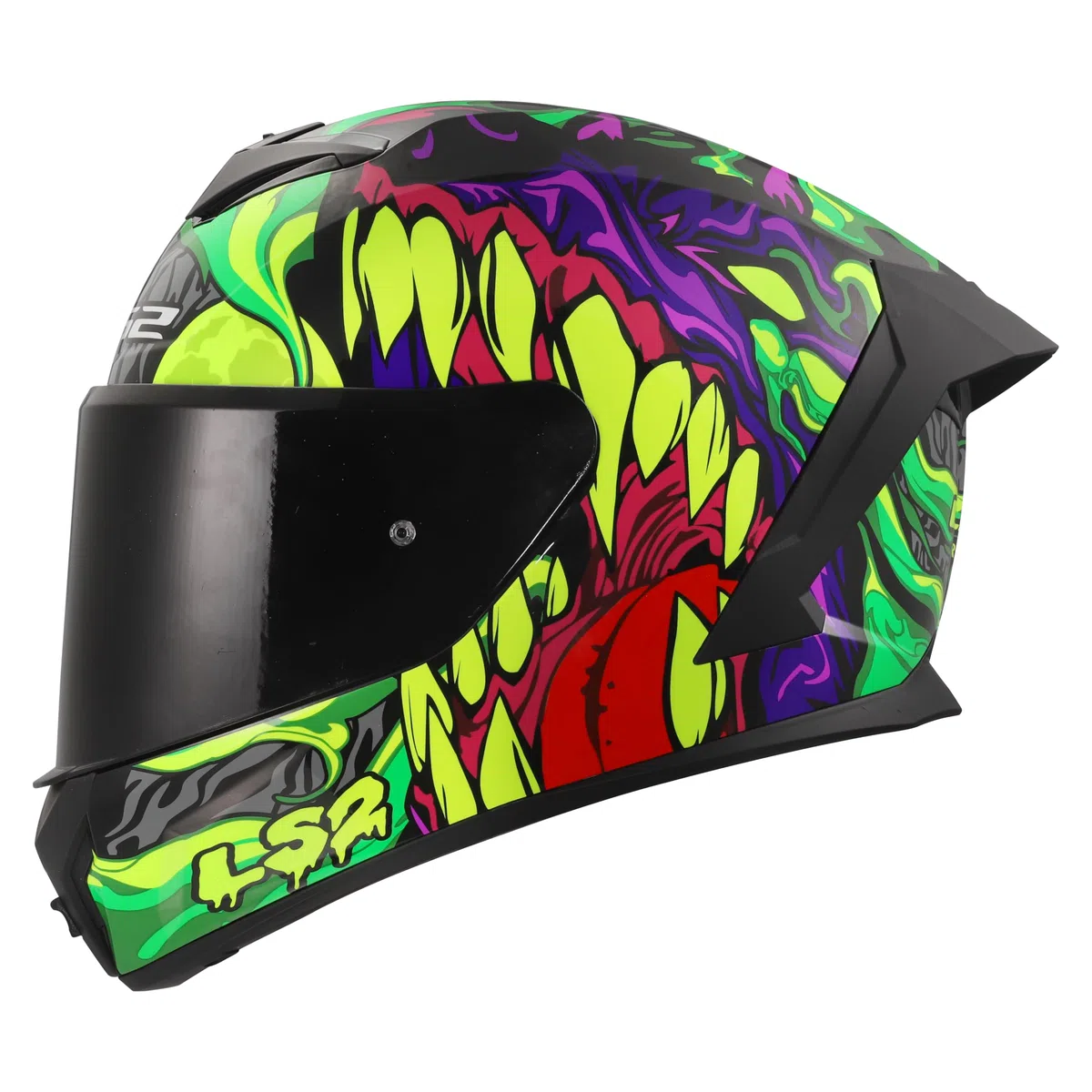 LS2, Casco Moto Integrale RAPID III LYCANT Purple Green, S