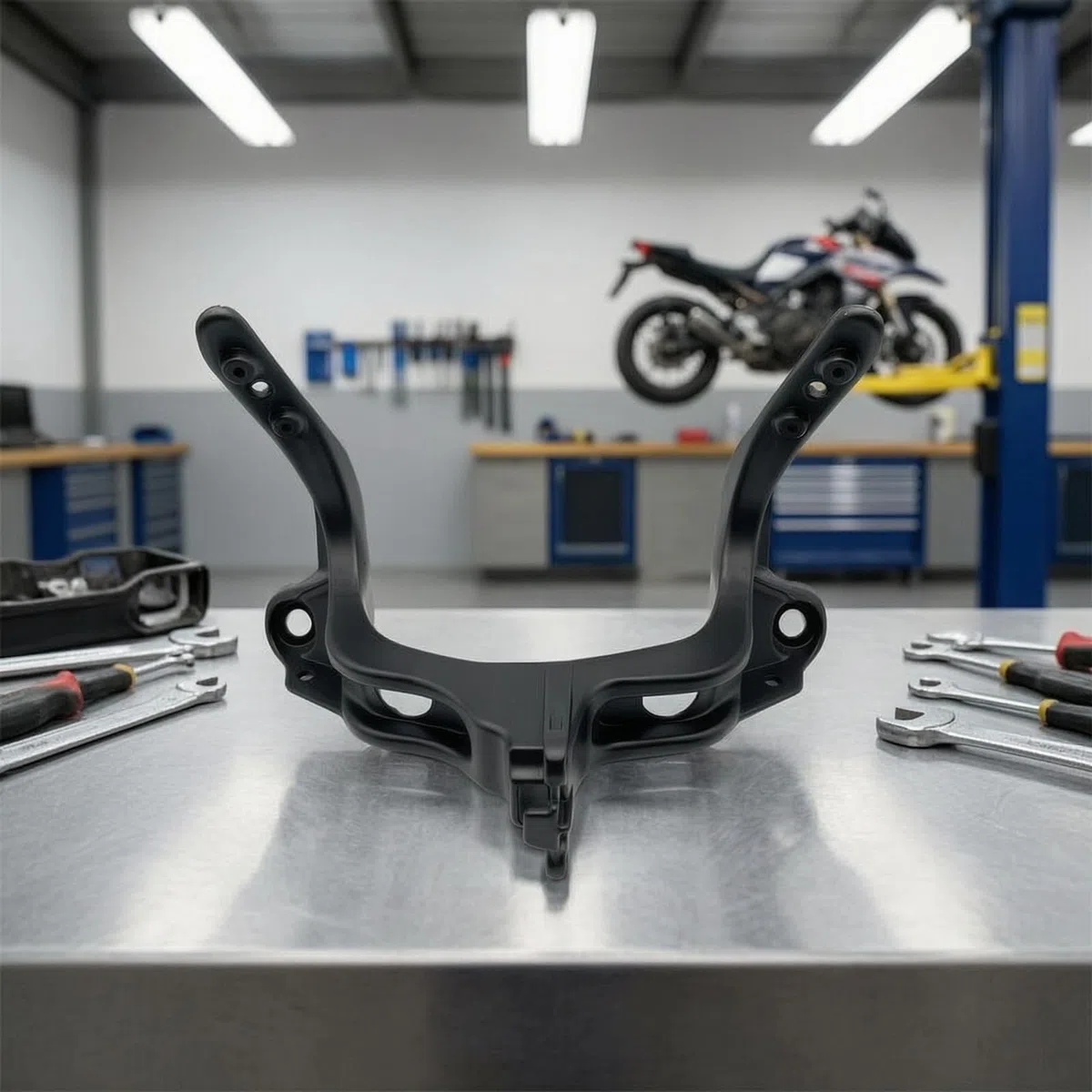 Telaietto Portafaro Specifico Telaietto Strumentazione Facile da Installare Supporto per ciclisti, Meccanici, Officina, Pista