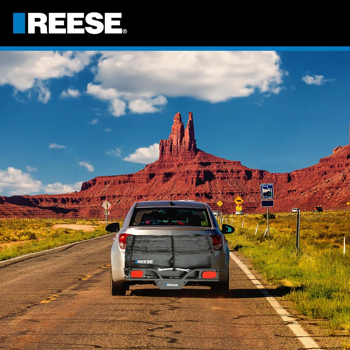 Reese Olympia 1044000 - Borsa da carico espandibile con supporto per gancio di traino, 122 x 48 x 45,7 cm a 55,8 cm, capacità 30,8 cm, adatta per portabagagli da 121,2 x 50,8 cm