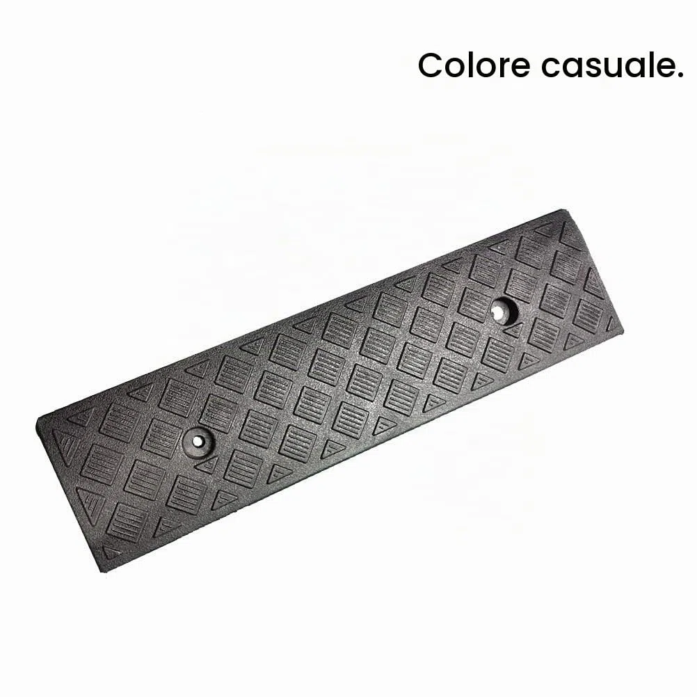 Rampa di Marciapiede in Gomma, Colore Casuale Rampa di Soglia per Auto Automatica Rampa di Marciapiede Portatile in Plastica Soglia Antiscivolo