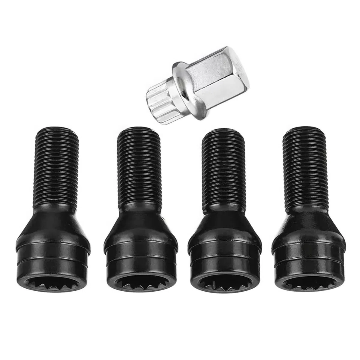 Bulloni ruota auto Compatibile Con BMW Per I8 2014 Kit Di Ricambio Per Cerchi In Lega Da 4 Pezzi Dadi Ruota Compatti Per Auto OEM: 36136776076