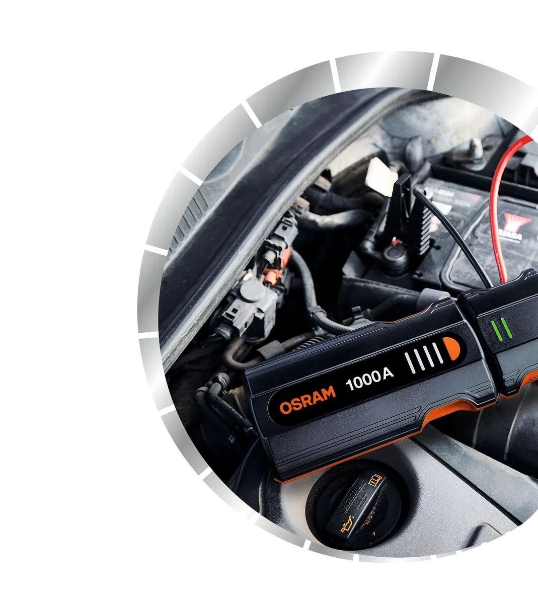 OSRAM BATTERYjumpstart 1000, power bank per avviamento di emergenza, avviatore di emergenza al litio, per veicoli a 12 V con motori benzina fino a 5,0 litri e diesel 2,0 litri