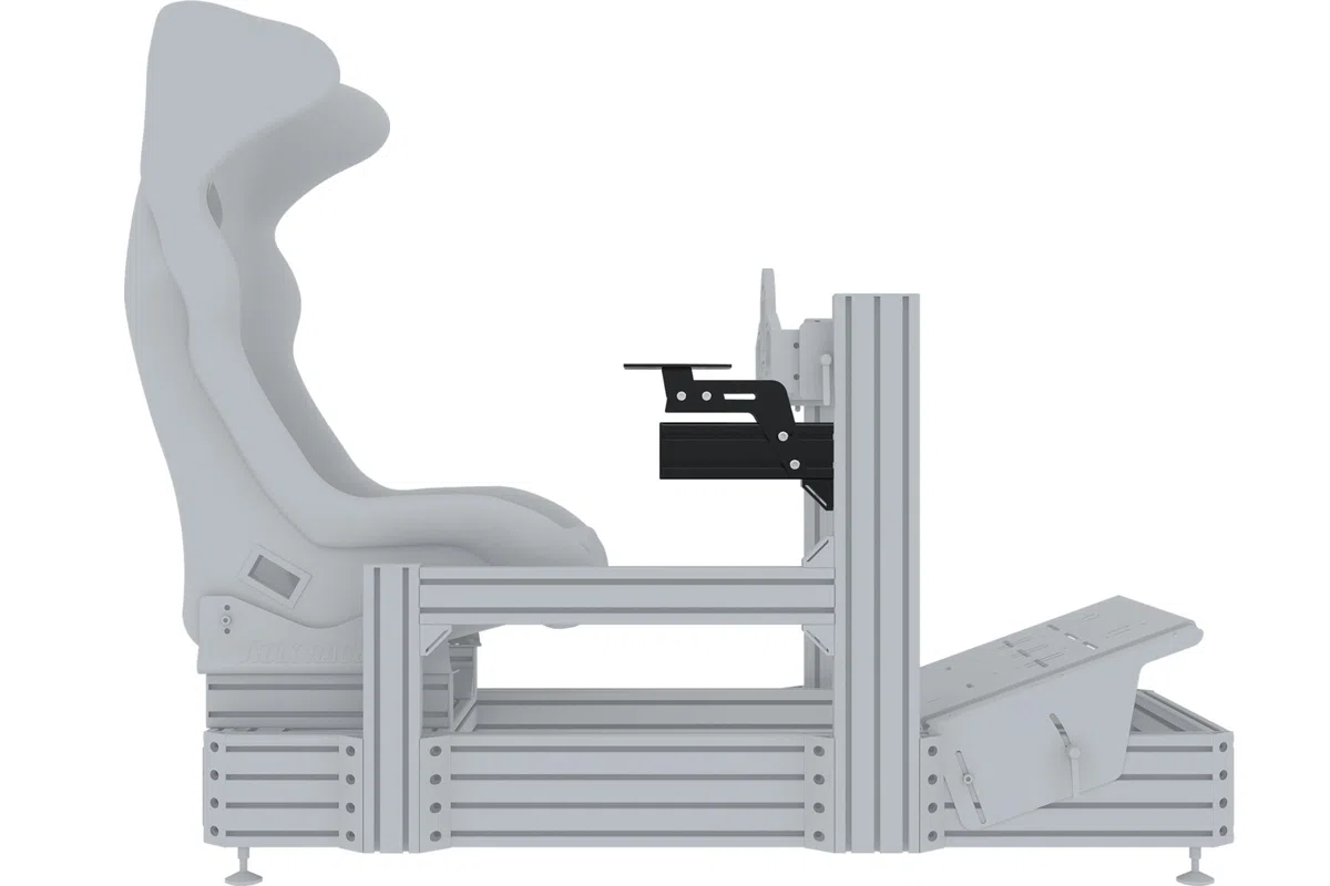 Supporto universale per cambio laterale e freno a mano in stile rally per simulatori di corse, compatibile con Trak Racer e impianti fai da te.