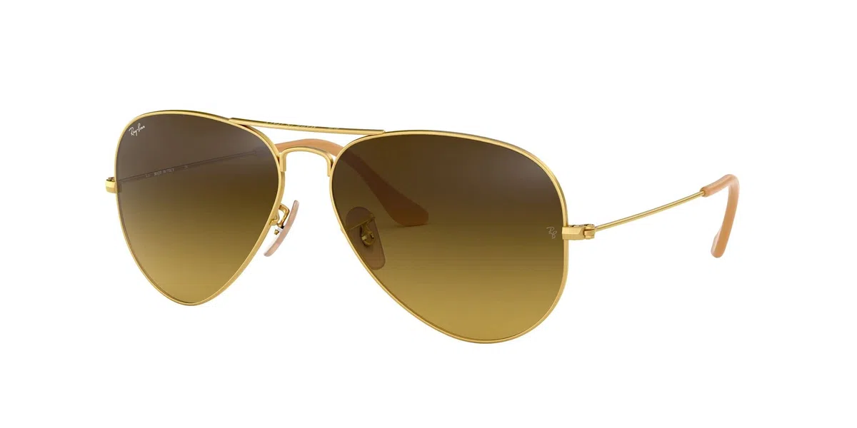 Ray-Ban Occhiali da sole Aviator Large Metal, unisex, Oro (Gold 001/3E), One Size