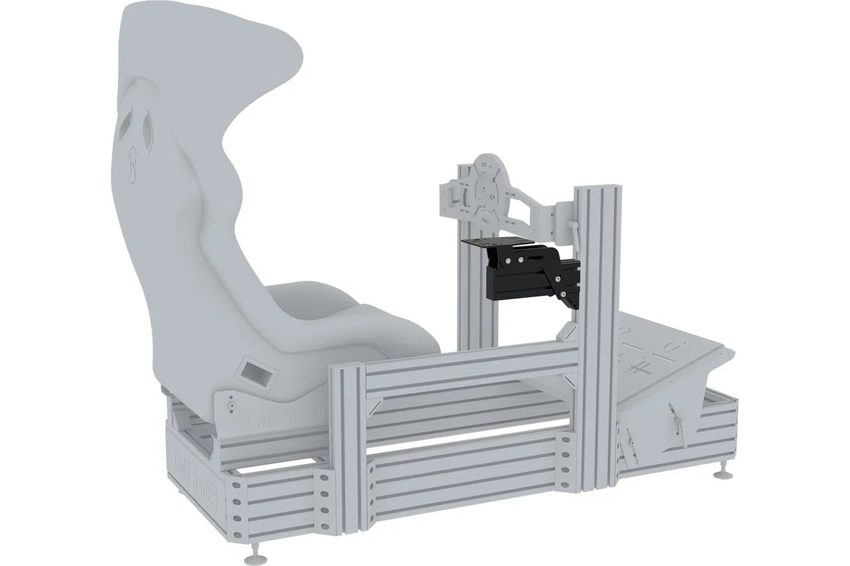 Supporto universale per cambio laterale e freno a mano in stile rally per simulatori di corse, compatibile con Trak Racer e impianti fai da te.