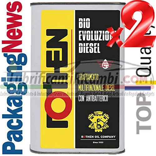 ROTHEN 2 Litri ADDITIVO Auto Top per Motori Diesel PULITORE Pulizia INIETTORI BIO Evoluzione Diesel - 2 Litri