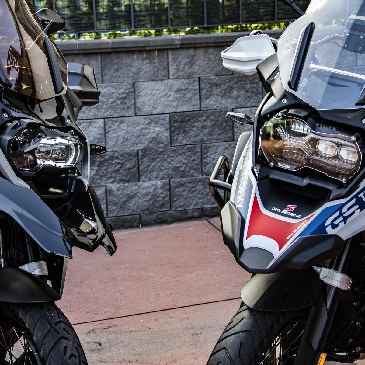 Protezione faro compatibile per BMW R 1200 GS R 1250 GS LC ADV STD LENTE DI PROTEZIONE FARO ANTERIORE 5MM sistema ''togli&rimetti''