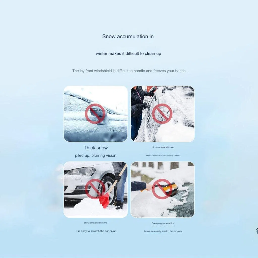 Raschiaghiaccio Spazzola da Neve per Audi A1 4door 2010-2015,2 in1 Raschietto Ghiaccio con Manico in Schiuma per Parabrezza e Finestrini Dellauto,A-Blue