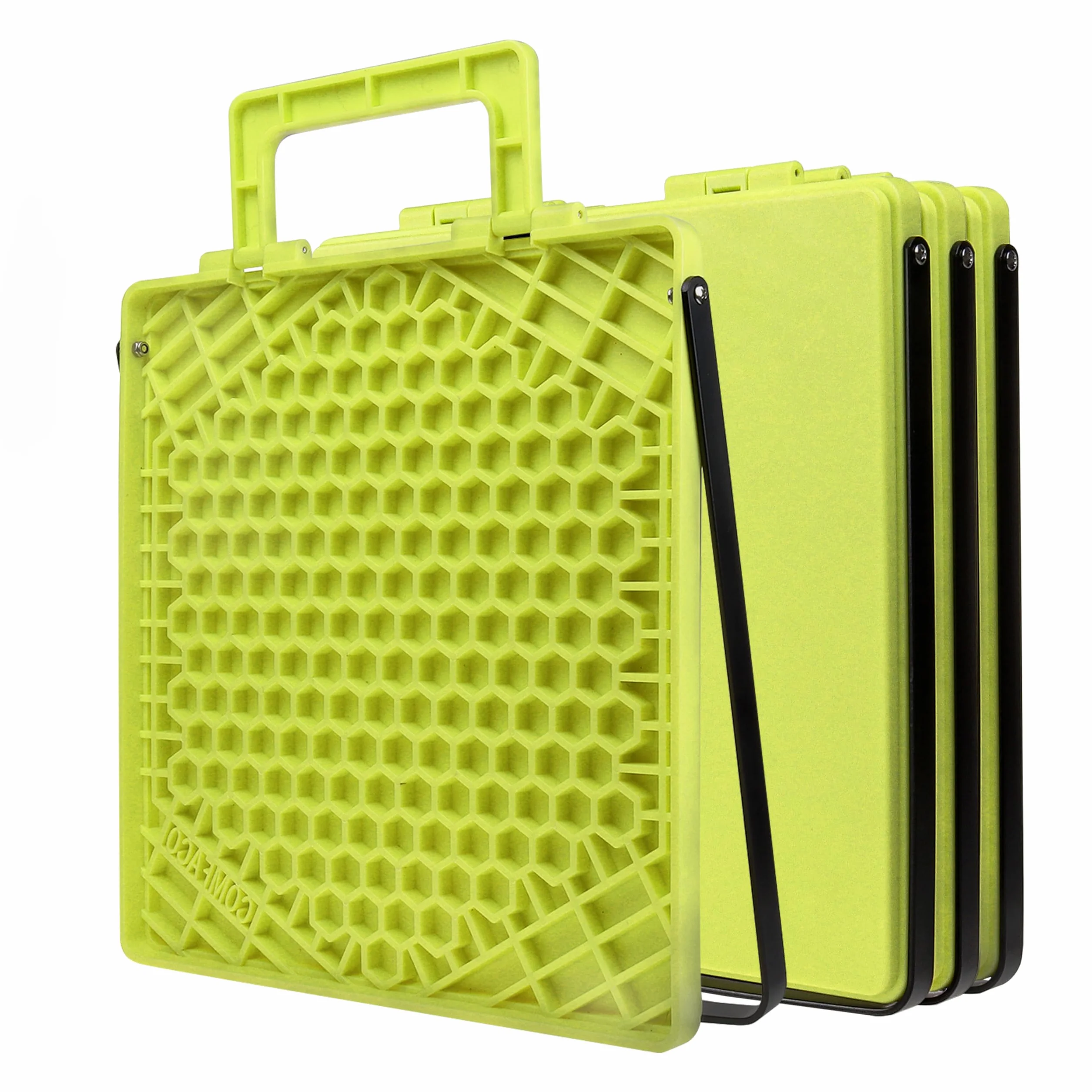Blocchi di supporto per roulotte con manico in ferro per prevenire l'affondamento in terreni morbidi, 30,5 x 31,5 cm (confezione da 4)