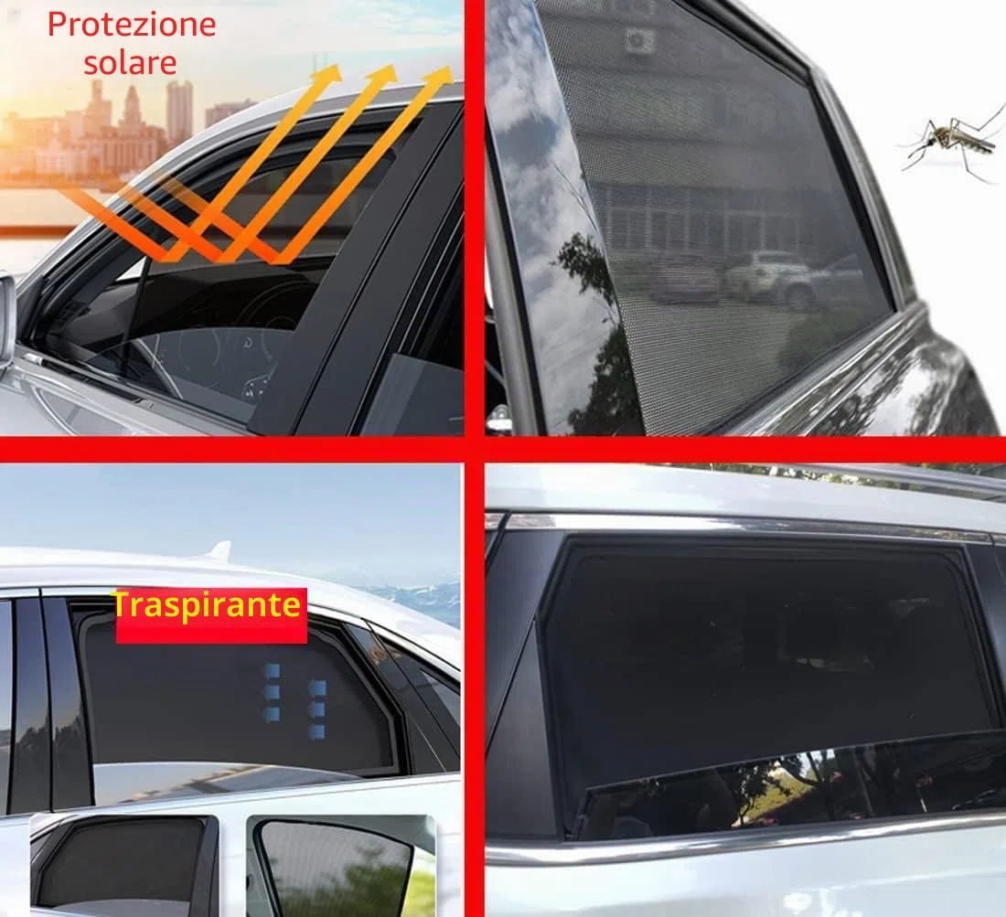 Tendine Parasole Auto Bambini Tenda Parasole per Polo 6R Hatchback MK5 2009-2017 Protezione UV e Privacy Tende Magnetica Finestrini Laterali Posteriore Accessori,7pcs