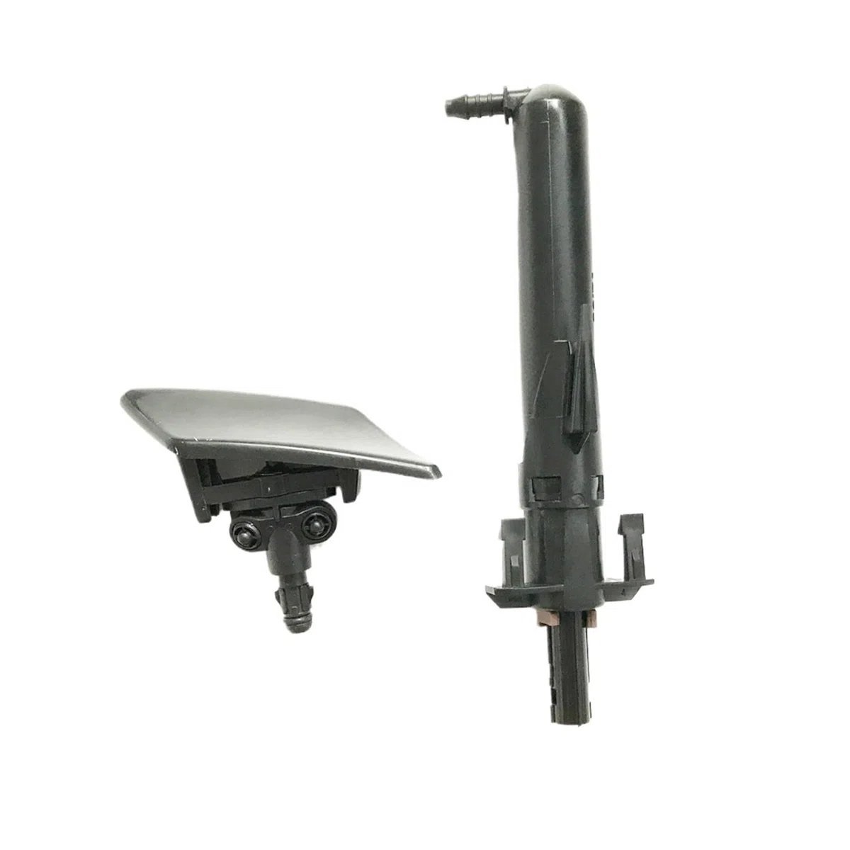 Pompa lavavetri per auto Adatto per Peugeot 207 307 per Citroen C4 Gruppo pompa ugello lavavetri per la pulizia dei fari sinistro e destro con tappo di copertura Pompa impianto lavavetro(Left)