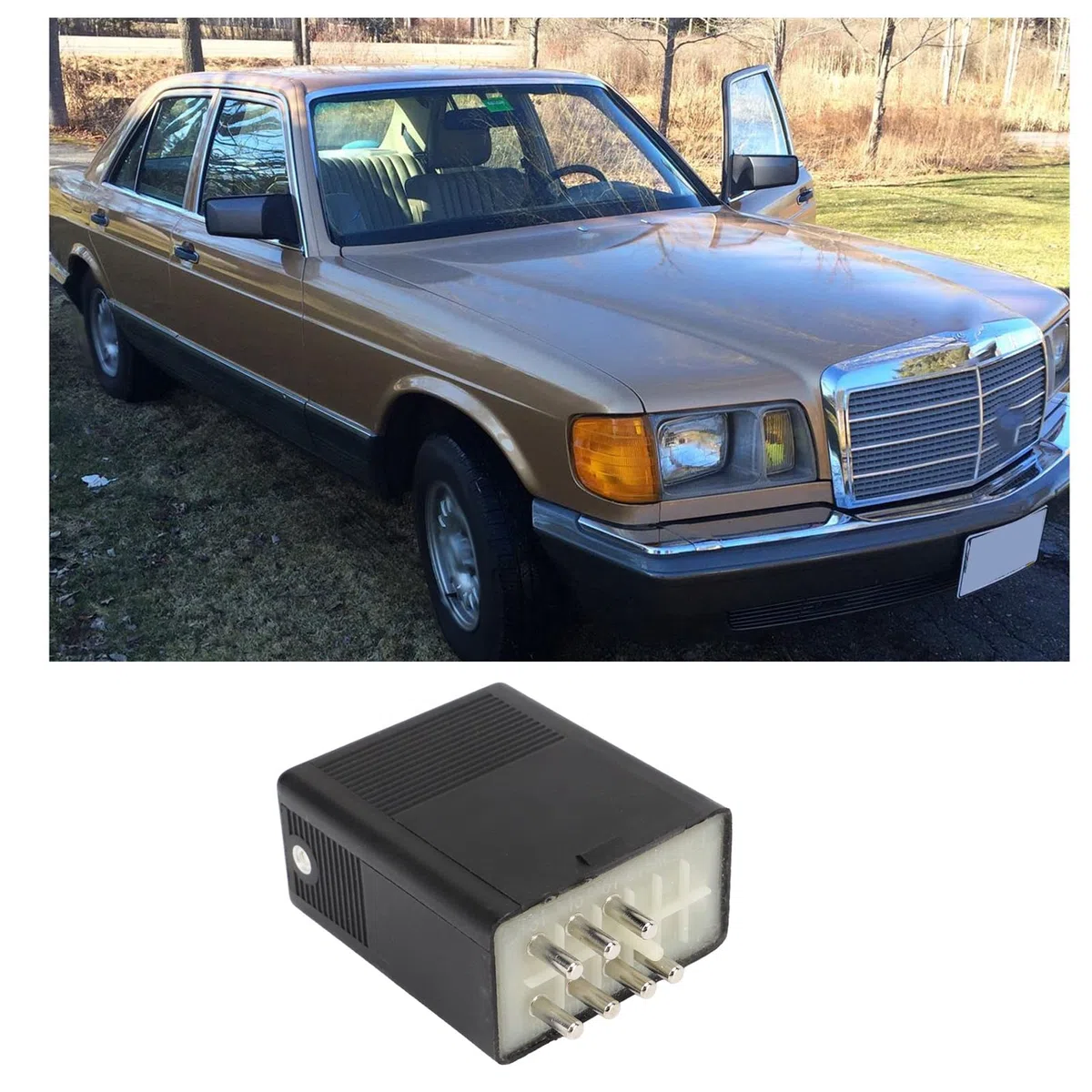 Relè Pompa Carburante 0015453405 Ricambio per 380SE 380SEC 380SEL 380SL 500SEC 500SEL - Compatibilità Diretta, Materiale ABS Resistente, Installazione Senza Modifiche