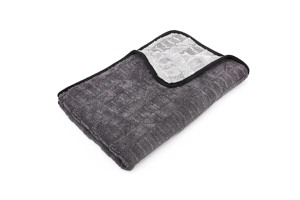The Rag Company Gauntlet asciugamano, misto 70/30 di microfibra coreana, progettato per asciugare i veicoli più velocemente senza graffiare vernice o vetri, 900 g/m², 50,8 x 76,2 cm, grigio