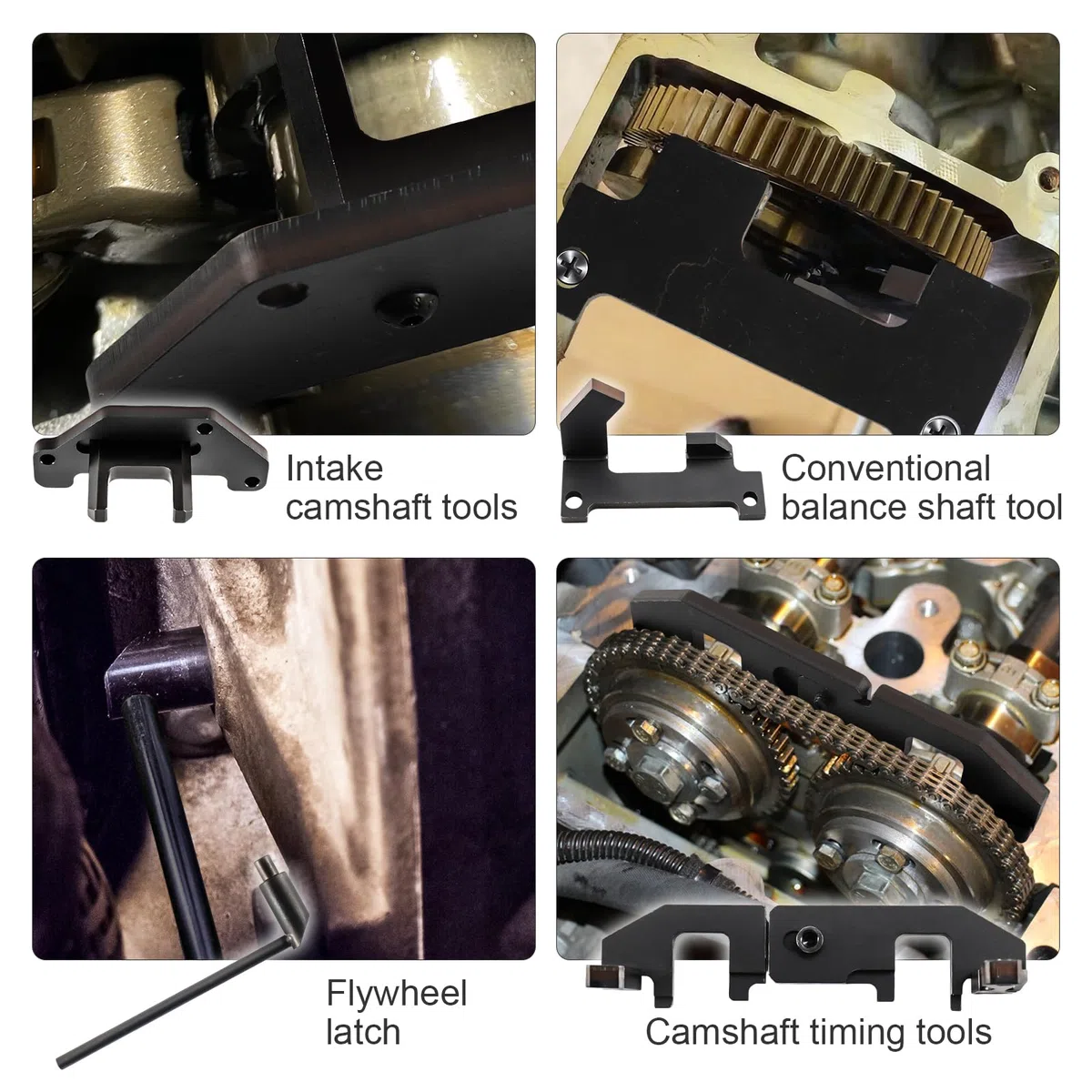 Kit Messa in Fase Motore Compatibile con Citroen Peugeot Opel 1.0 1.2 Motore a Benzina, Strumento di Bloccaggio per Allineamento Albero a Camme Motore, OEM 0109-2A, 0109-2B, 0109-2C