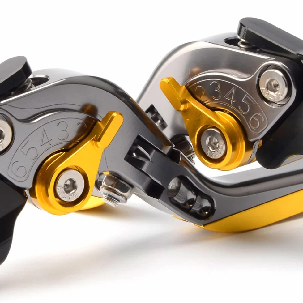 ESPEEDMTC per Ducati Streetfighter V4/ S/Streetfighter 848/1098/ S Modificato di CNC In Lega di alluminio 6 stadi Lunghezza Regolabile Pieghevole Leva di Frizione del Freno (Rosso)