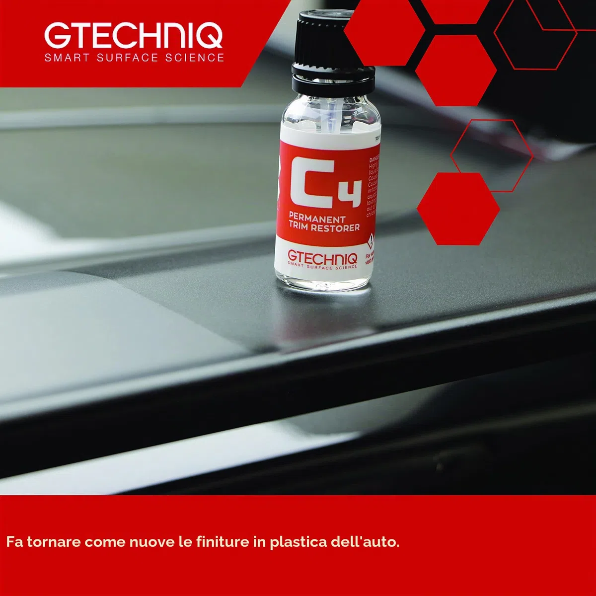 Protezione ravvivante C4 per finiture in plastica