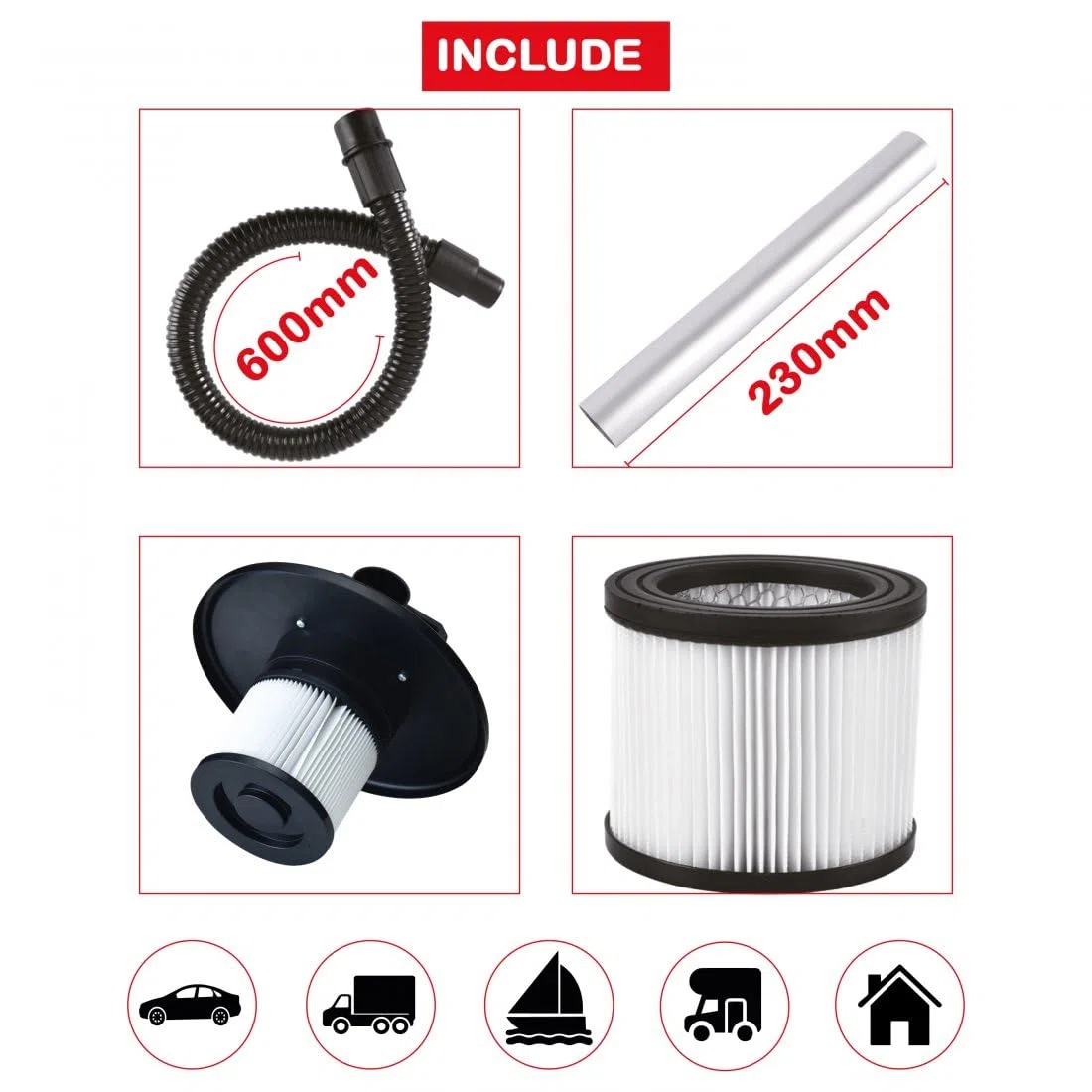 ASPIRAPOLVERE AUTO VEICOLI ASPIRACENERE PROFESSIONALE POTENZA 800W COMPATIBILE CON FSO ASPITARORE PER PULIRE PULIZIA DI CAMINI STUFE A PELLET STUFE A LEGNA BARBECUE