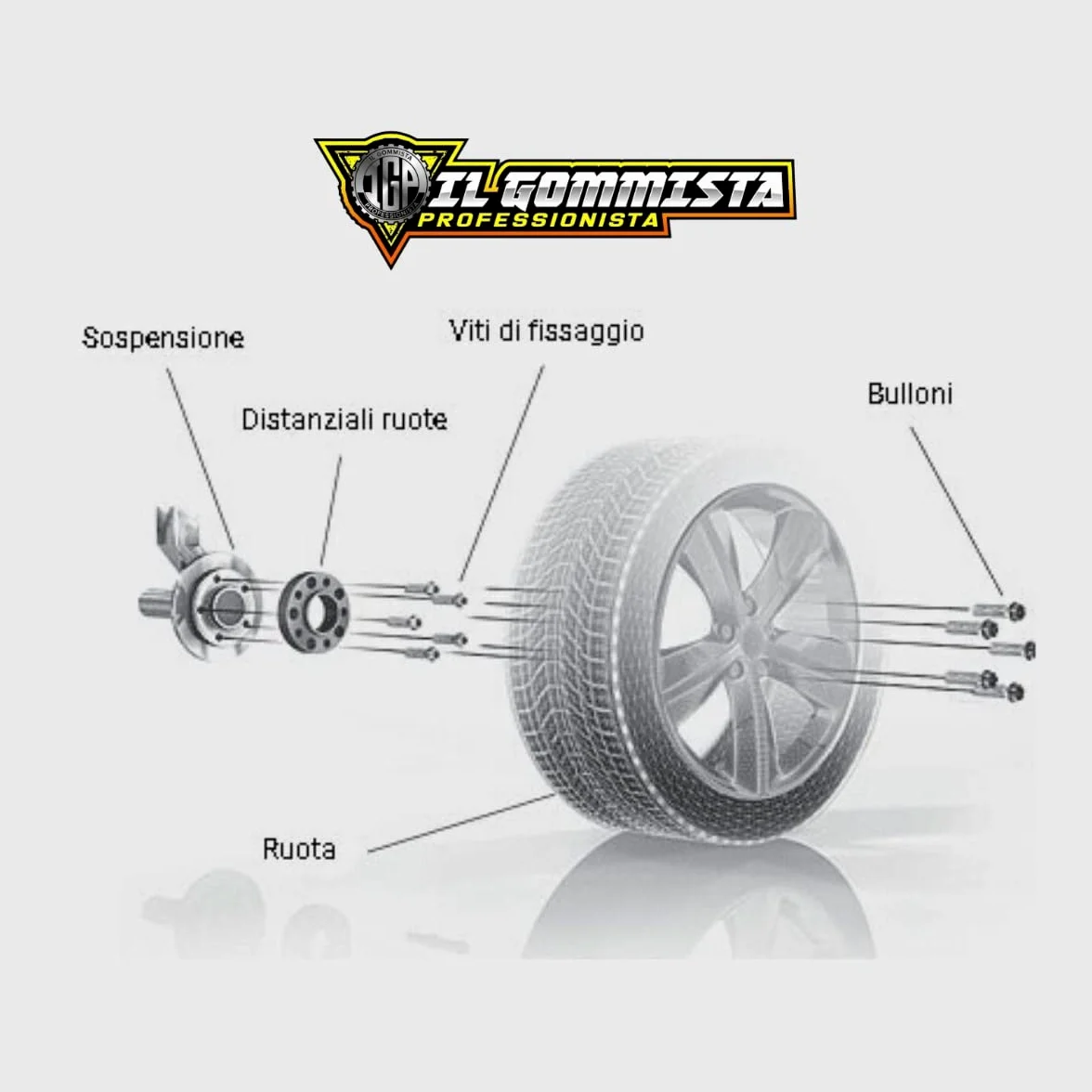 IGP 4 DISTANZIALI 16+16 mm 4 x 98 mozzo 58.1 + 16 BULLONI compatibili con ALFA ROMEO MITO type 955 dal 2008 in poi *OK AUTO RUOTA CERCHI IN LEGA