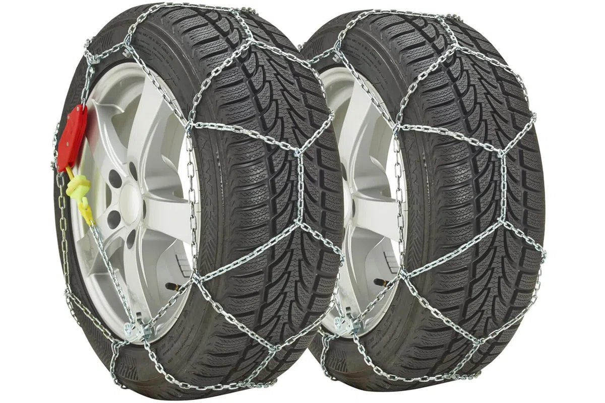 KÖNIG Catene da Neve Zip Ultra 9 gr. 80 per Auto, Maglie da 9 mm Autotensionanti per Pneumatici 205/70/13, Trazione su Ghiaccio e Neve con Omologazione ÖNORM V5117